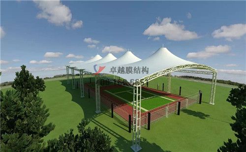 上海網(wǎng)球場膜結(jié)構(gòu)頂棚罩棚【設(shè)計施工安裝 】